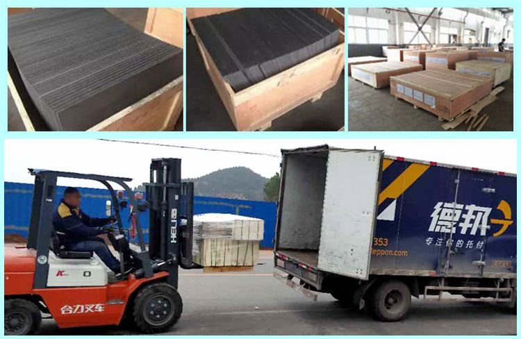 Wear resistant graphite bearing frame for industrial use