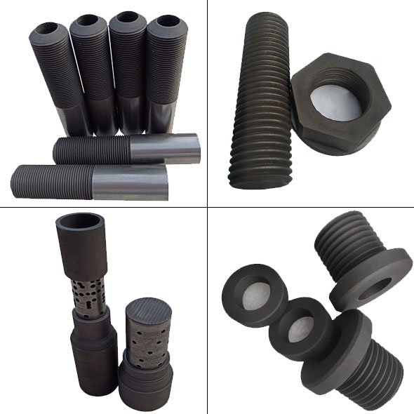 Heating Parts Vacuum Furnace High Purity Carbon Graphite Screws