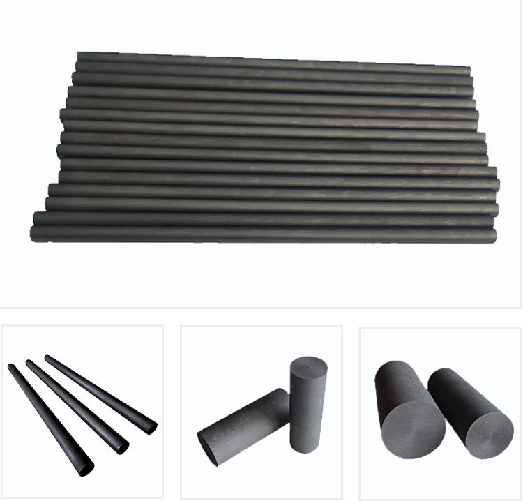 Low porosity 1.75-1.85 g/cm3 density graphite rods for metal smelting